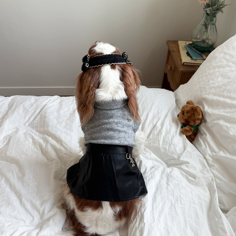 [NEW신상][무료배송] 해피댕댕 리본머리띠 3종 (블랙,아이보리,브라운) S-L 18번째