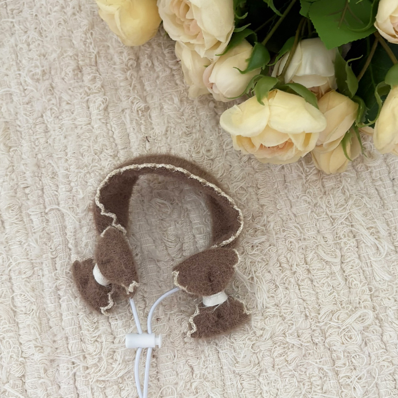 [NEW신상][무료배송] 해피댕댕 리본머리띠 3종 (블랙,아이보리,브라운) S-L 10번째