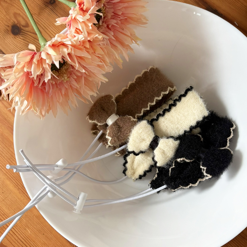 [NEW신상][무료배송] 해피댕댕 리본머리띠 3종 (블랙,아이보리,브라운) S-L 1번째