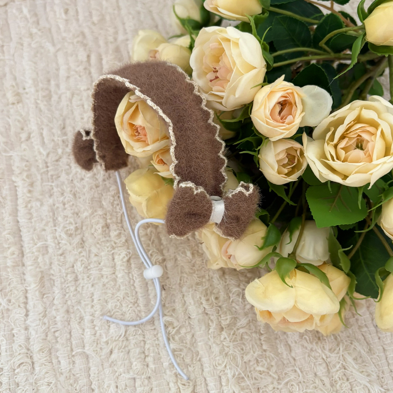 [NEW신상][무료배송] 해피댕댕 리본머리띠 3종 (블랙,아이보리,브라운) S-L 9번째