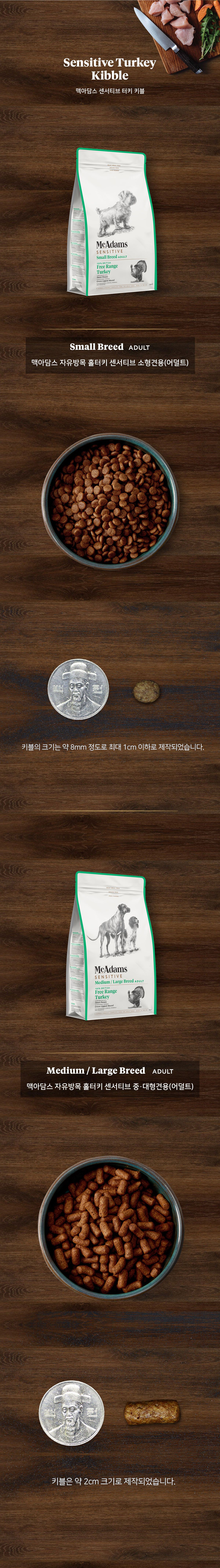 [유통기한임박, 26년5월17일] 맥아담스 독 방목 홀터키 중대형견 터키 5kg 5번째