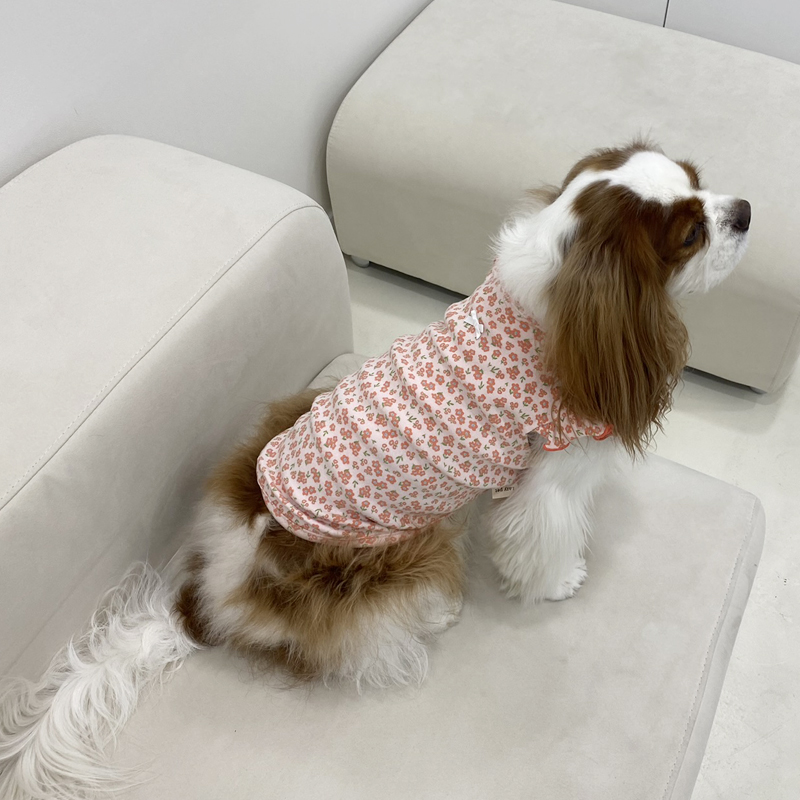 [무료배송] 해피댕댕 레트로꽃나시 S-XL 4번째
