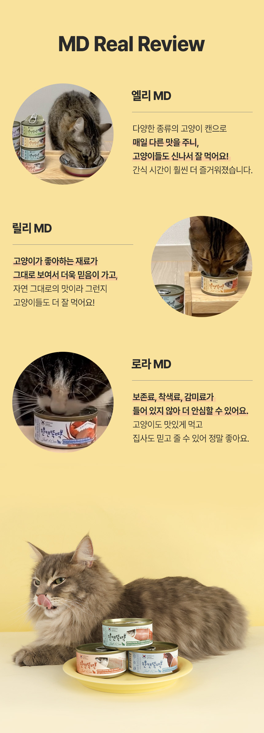 [NEW신상][무료배송] [24개] 한캔뚝딱 프리미엄 영양특식 고양이캔 치킨 베스트 3종 콤보 85g 10번째
