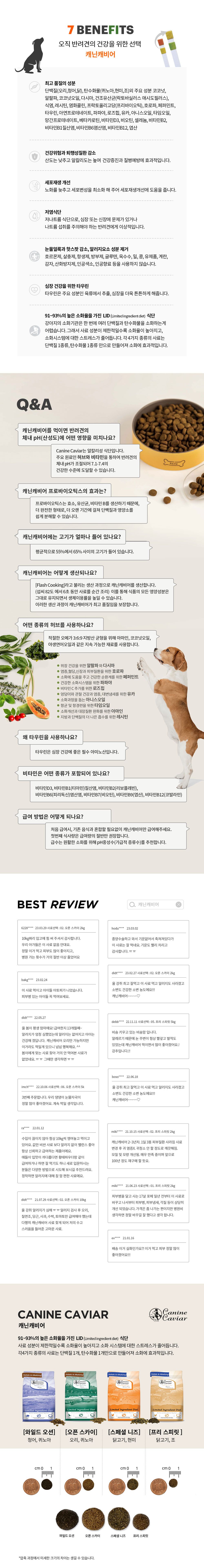 캐닌캐비어 독 와일드오션 청어 미디움브리드 2kg 2번째