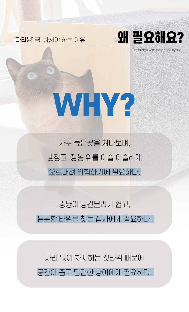 [무료배송] 모넬로 다리냥 고양이 구름다리 창문 캣워커 원목 캣타워 캣브릿지 GO23012 17번째
