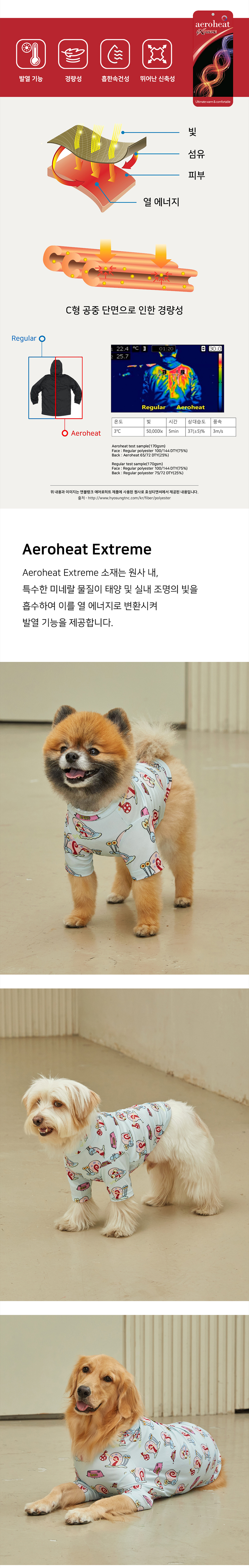 [무료배송] 앤블랭크 핑핑이 에어로히트 티셔츠 M-6XL 3번째