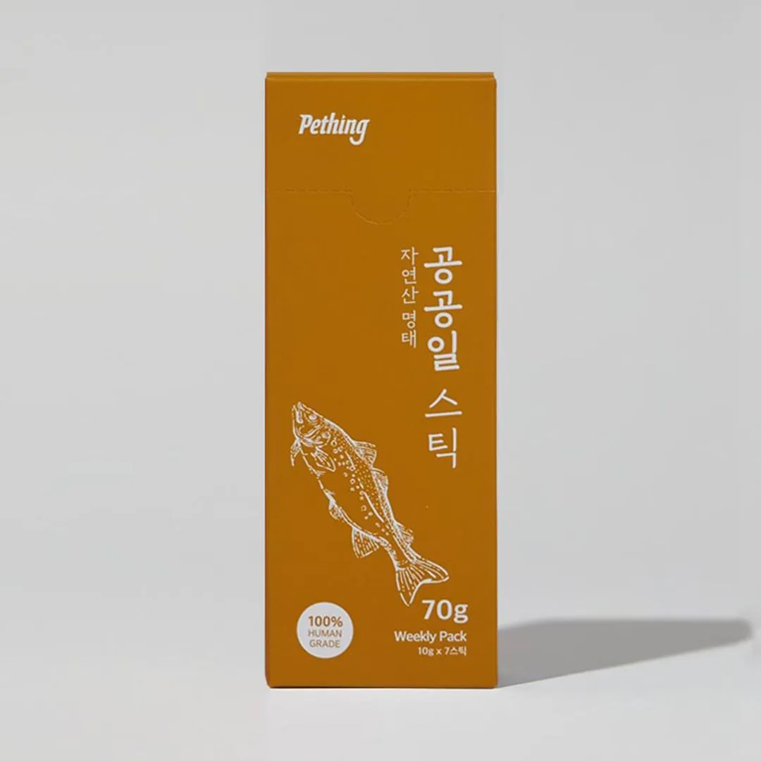 펫띵 공공일스틱 자연산 명태 10g*7p 