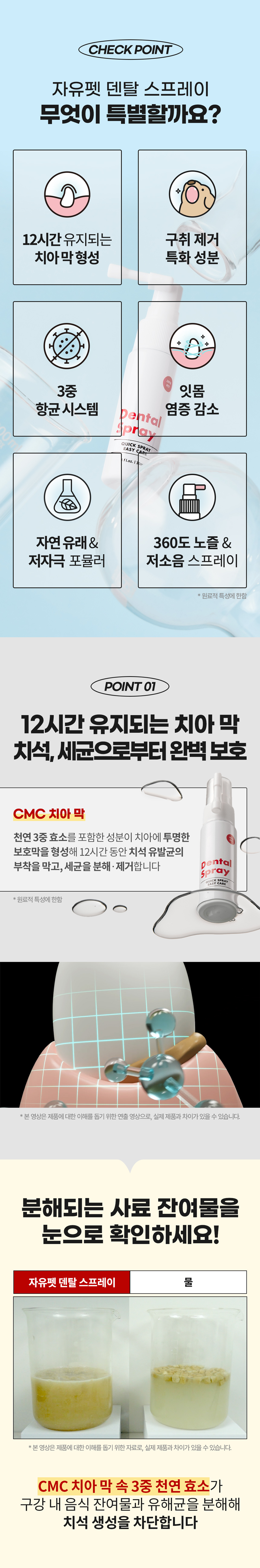 [NEW신상][무료배송] 자유펫 덴탈 스프레이 구강 청결제 30g 3번째