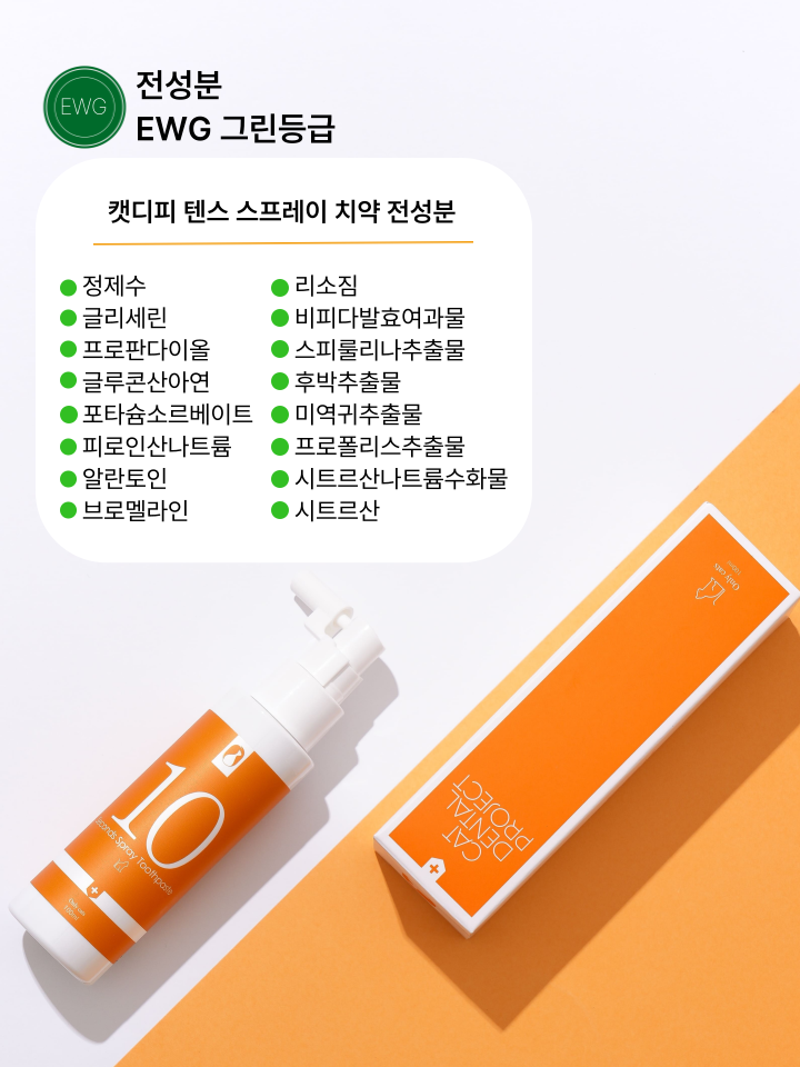 [무료배송] 캣디피 고양이 텐스 치약 덴탈 효소 스프레이형 49번째