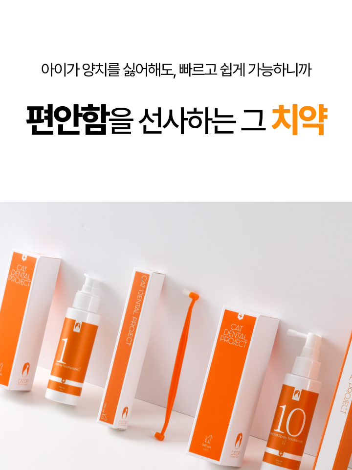 [무료배송] 캣디피 고양이 텐스 치약 덴탈 효소 스프레이형 16번째