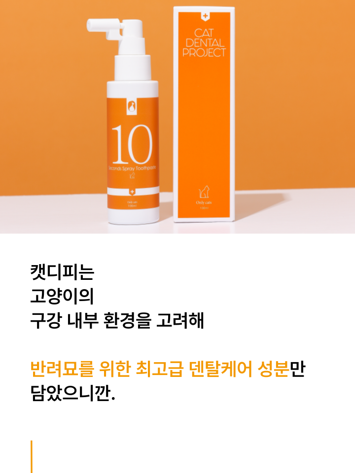 [무료배송] 캣디피 고양이 텐스 치약 덴탈 효소 스프레이형 64번째