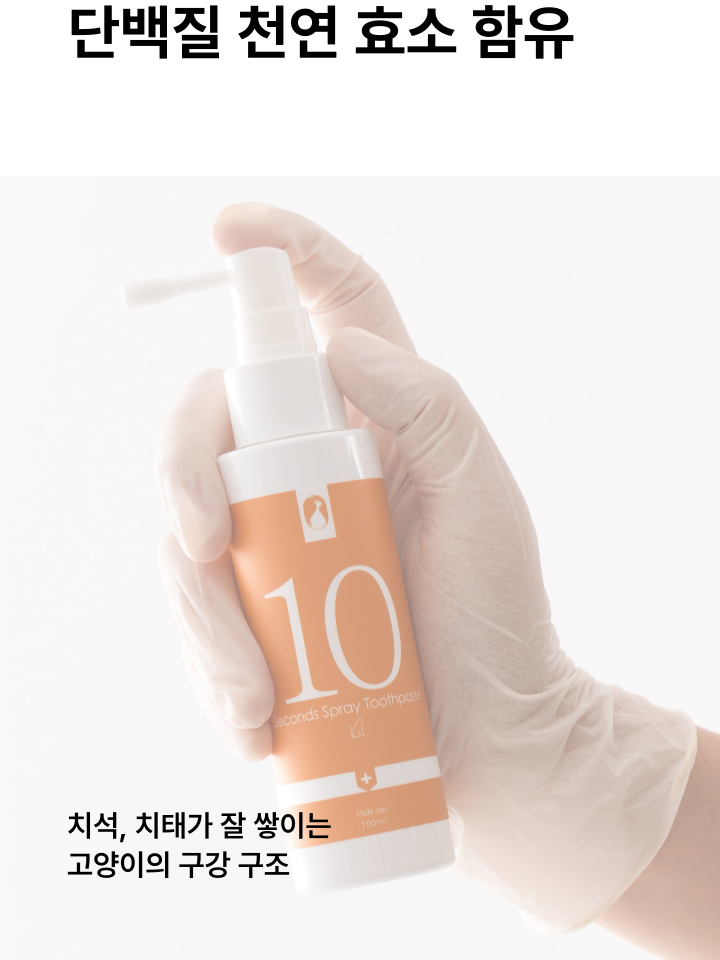 [무료배송] 캣디피 고양이 텐스 치약 덴탈 효소 스프레이형 66번째