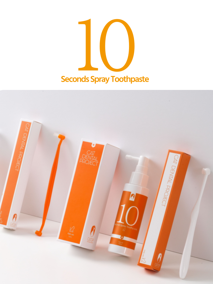 [무료배송] 캣디피 고양이 텐스 치약 덴탈 효소 스프레이형 40번째