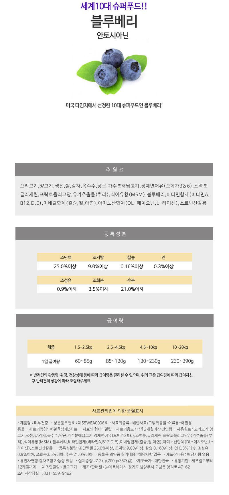 [NEW신상][무료배송] 아침애 독 피부건강사료 7.2kg 6번째
