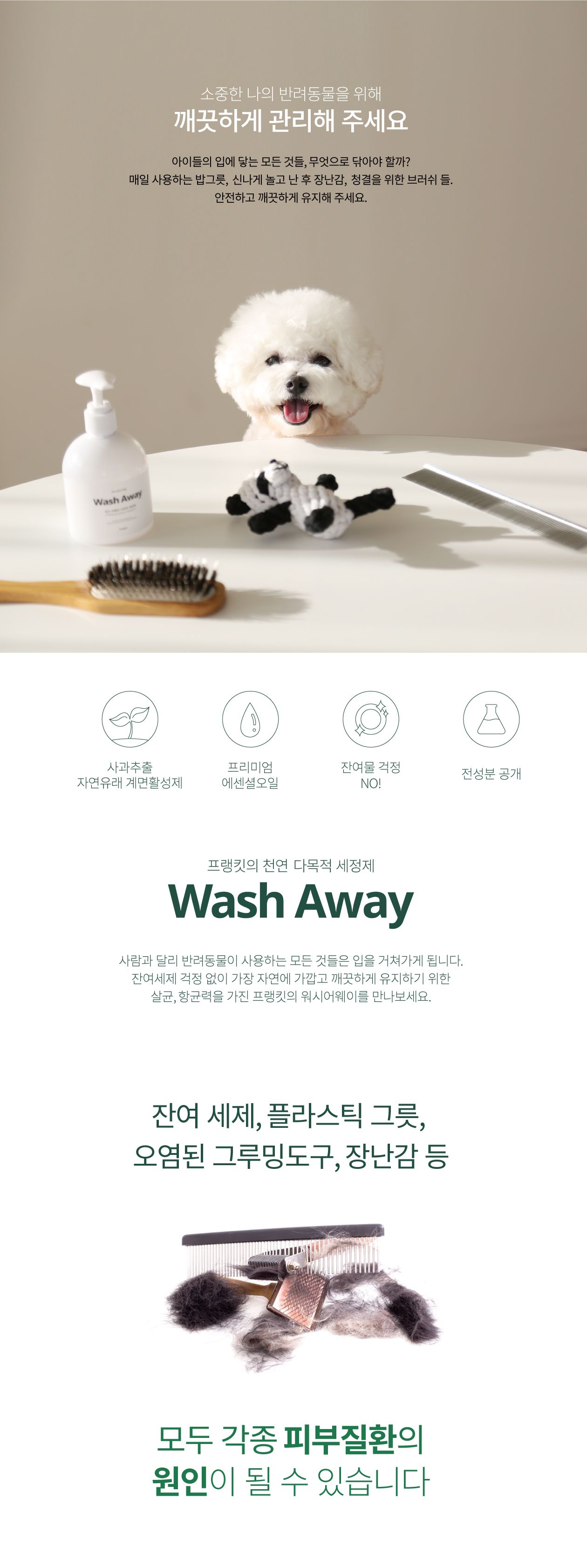 [무료배송] 프랭킷 워시어웨이 다목적 세정제 350ml 1번째