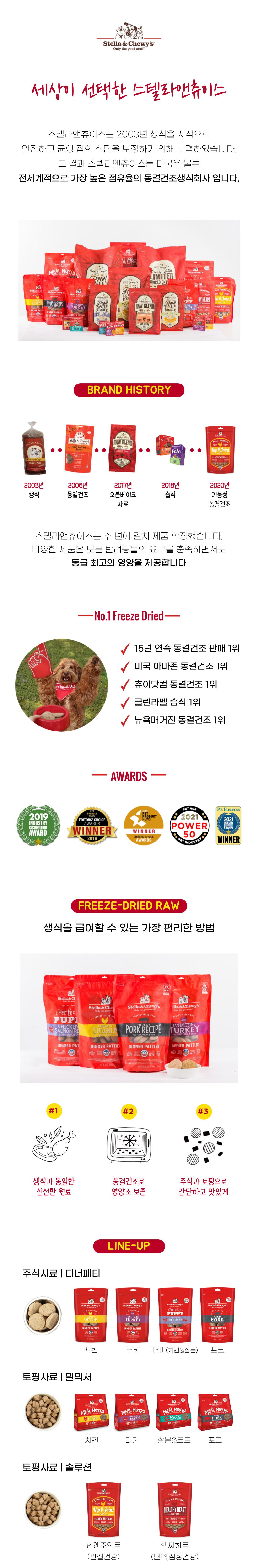[사료샘플] 스텔라앤츄이스 독 디너패티 치킨 10g 1번째