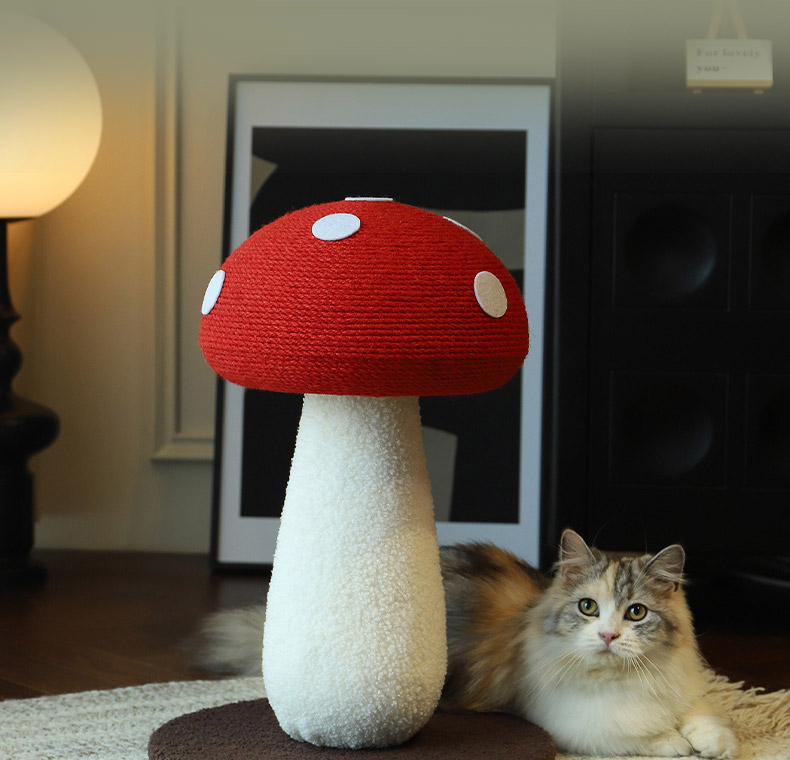 [NEW신상][무료배송] 펫볼루션 버섯캣타워 마끈볼 스탠딩 캣그립 장난감 24번째