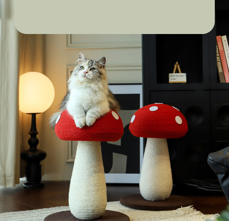 [NEW신상][무료배송] 펫볼루션 버섯캣타워 마끈볼 스탠딩 캣그립 장난감 28번째