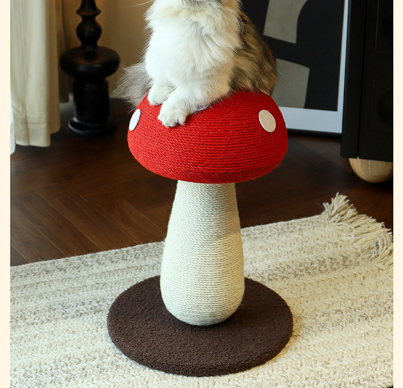 [NEW신상][무료배송] 펫볼루션 버섯캣타워 마끈볼 스탠딩 캣그립 장난감 22번째