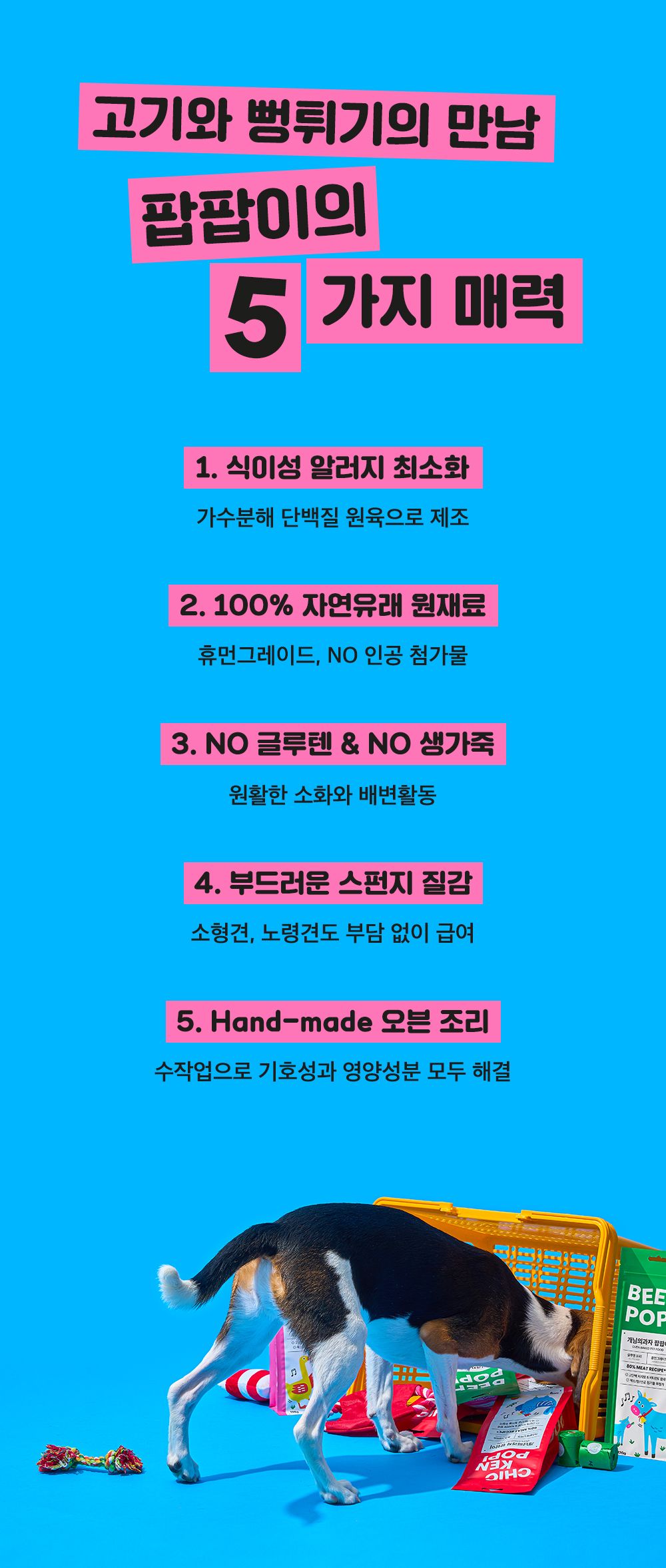 [무료배송] 개님의상점 개님의과자 팝팝이 덕(오리)팝 120g 10번째