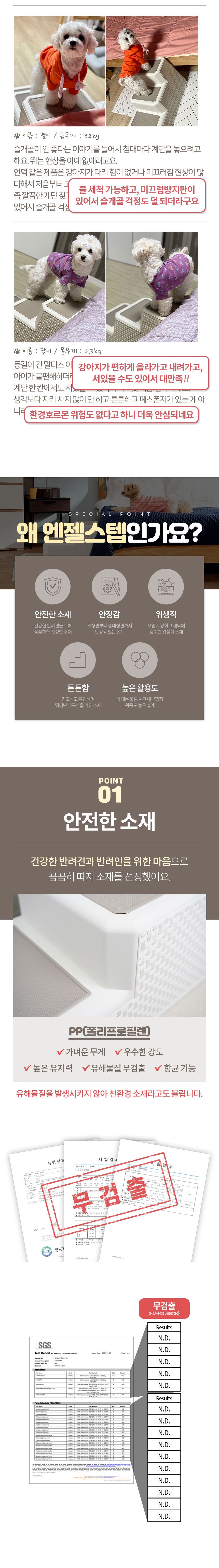 [무료배송][추가증정] 하하펫 독 엔젤 스텝 아이보리 몸통 그레이/블루 발판 + 풉키링 배변봉투홀더 증정 2번째