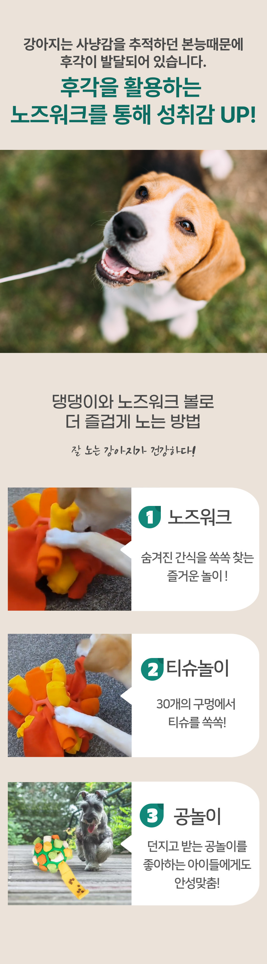 [NEW신상][무료배송] 펫이랑 볼 강아지 노즈워크 장난감 4번째
