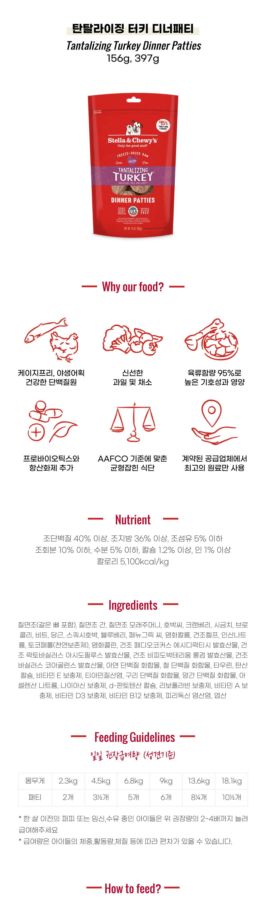 스텔라앤츄이스 독 츄이스 터키 디너패티 397g 2번째