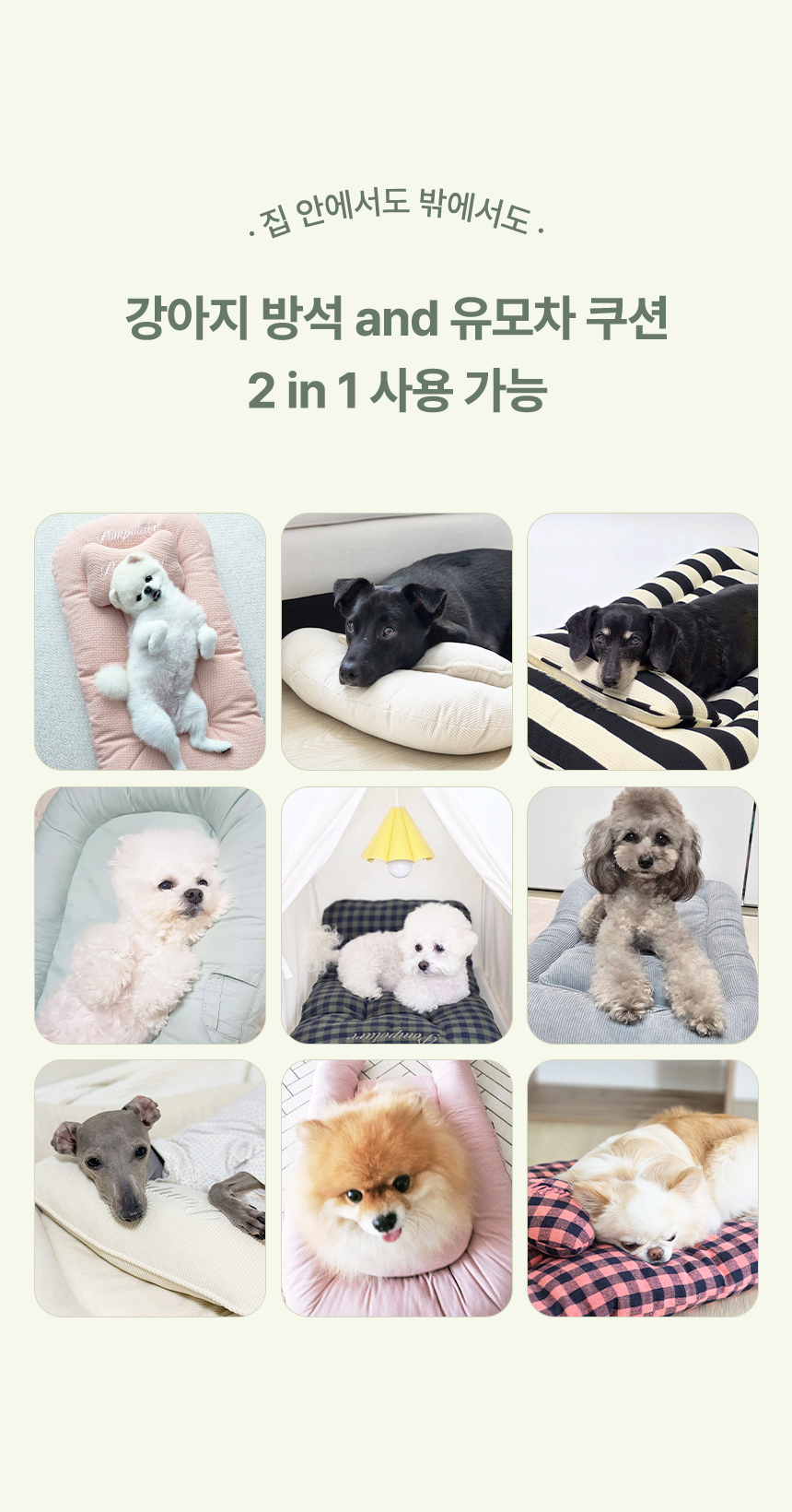 [신상특가][무료배송] 폼포라펫 니트 대형견 쿠션 2번째