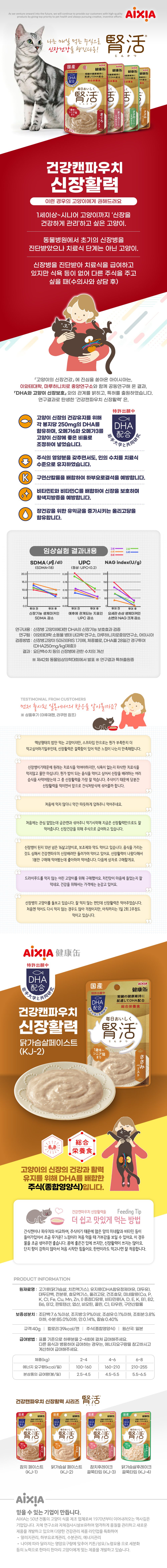 아이시아 캣 신장활력 닭가슴살 페이스트 40g 1번째