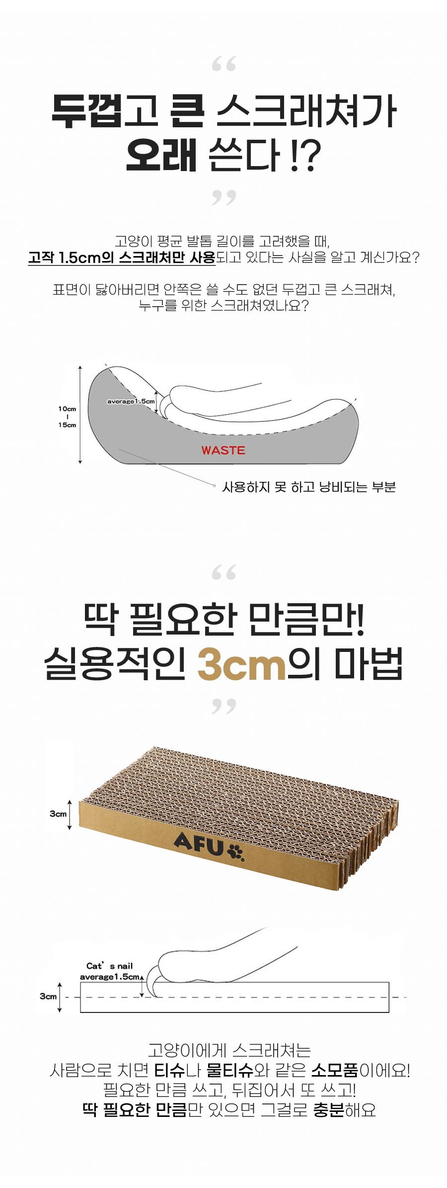 [무료배송] AFU 스크래쳐 하우스 1번째