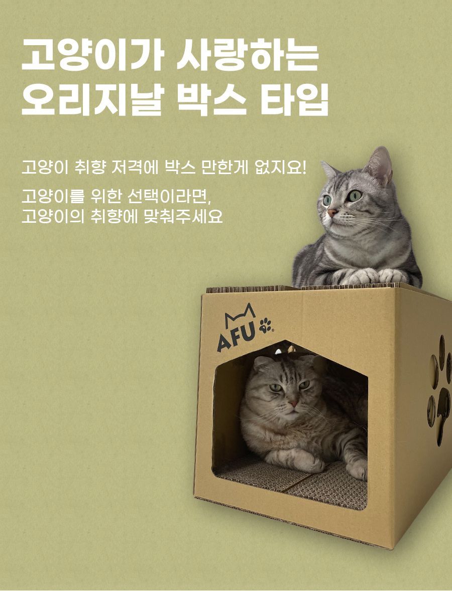 [무료배송] AFU 스크래쳐 하우스 3번째