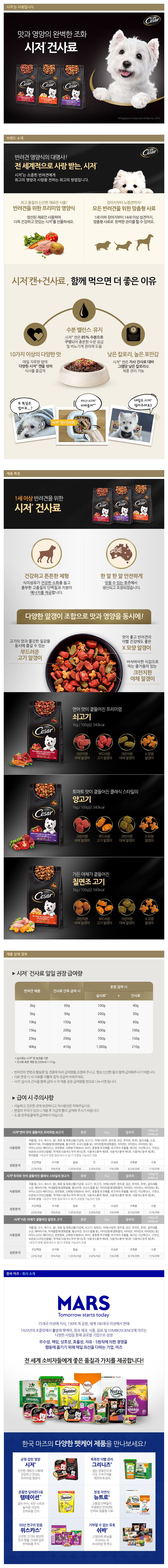 시저 독 쇠고기&연어 1kg 1번째