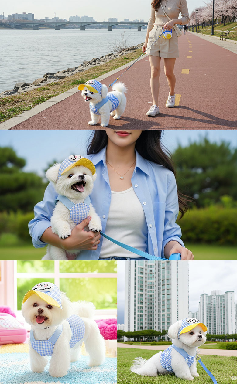 [무료배송] 예보들 하네스 모자 세트 2번째