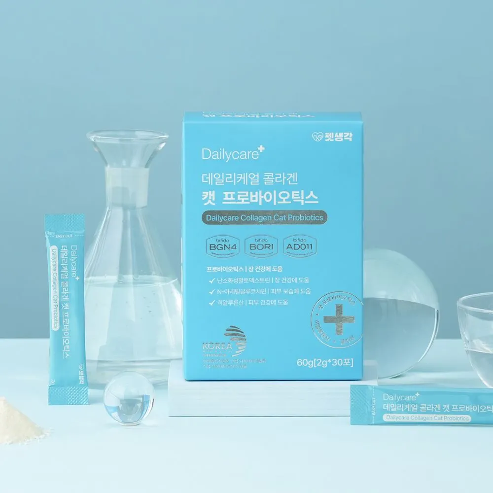 펫생각 데일리케얼 콜라겐 캣 프로바이오틱스 고양이 유산균 60g
