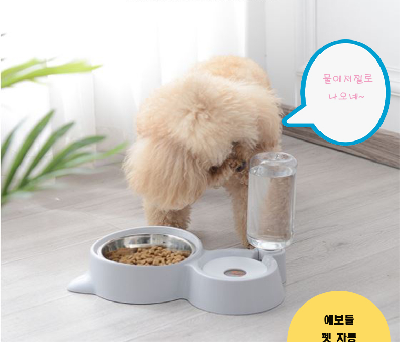 [NEW신상][무료배송] 예보들 반자동 급수기 280ml(밥그릇&물그릇 겸용) 1번째