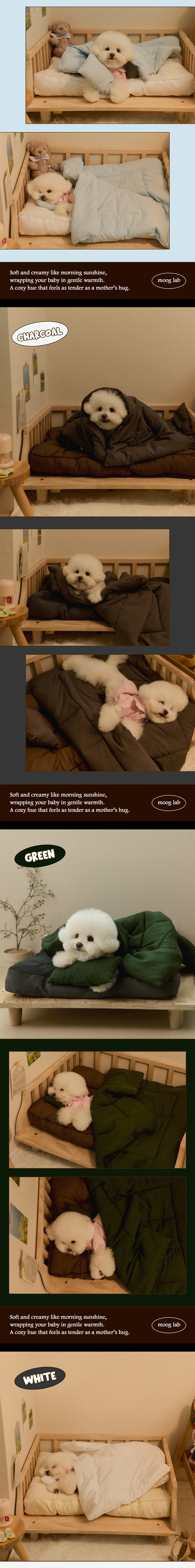 [NEW신상][무료배송] 뭉연구소 콩섬유 아기궁뎅이 이불 베개 세트 5 color 5번째