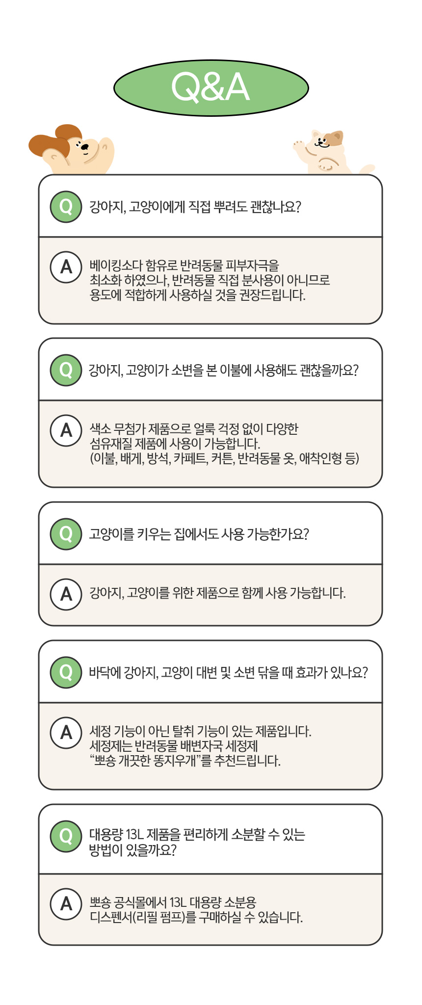 [무료배송] 뽀숑 반려동물 탈취제 60ml 4가지향 SET 19번째