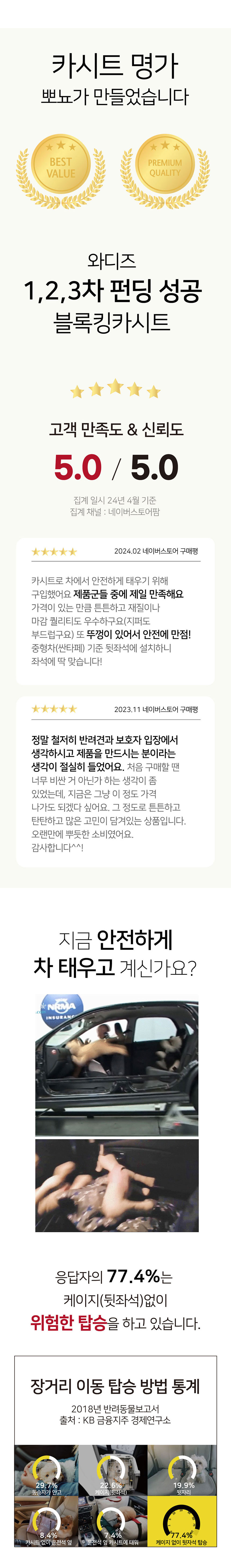 [무료배송] [국내제작] 뽀뇨 360도 블록킹 뚜껑카시트 LARGE 5번째
