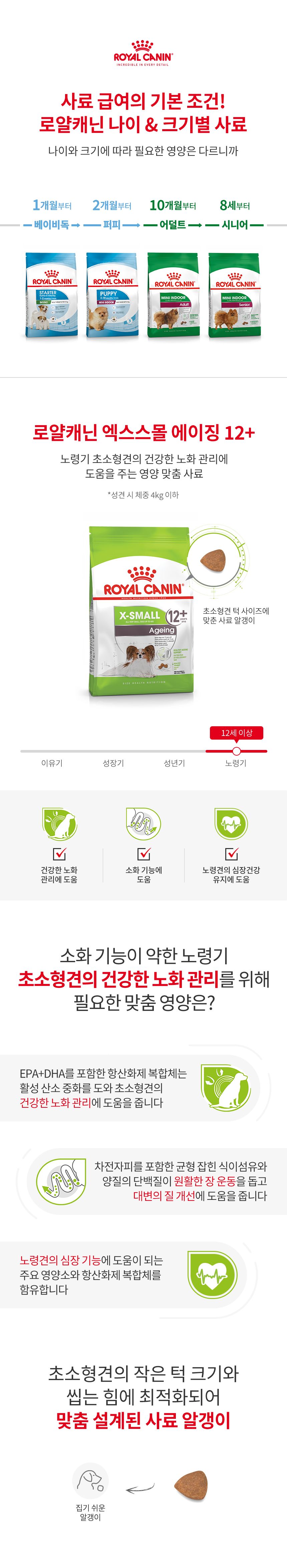 로얄캐닌 독 엑스스몰 에이징 12+ 1.5kg 1번째