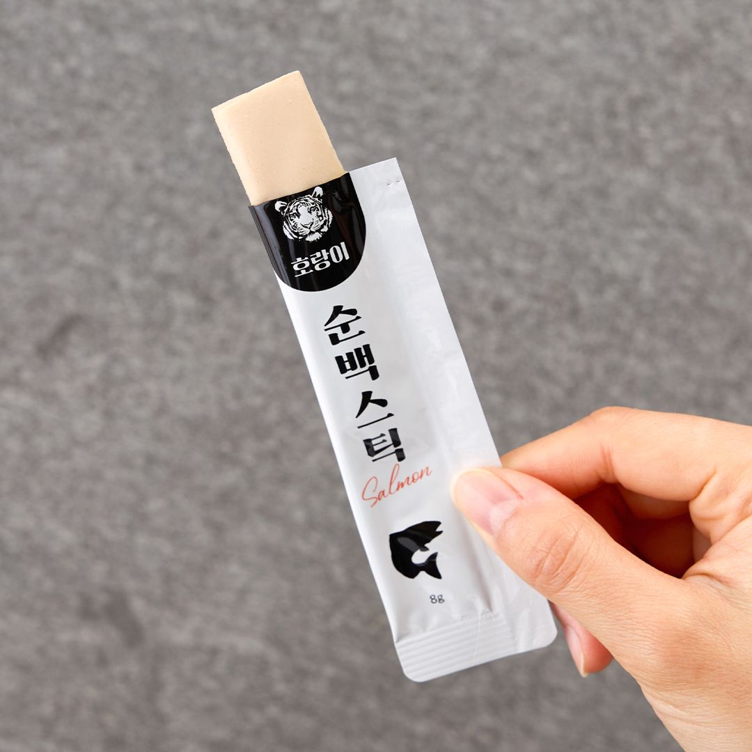 [꽉찬펫프][체험팩] 호랑이 순백스틱 연어 8g*1p   3번