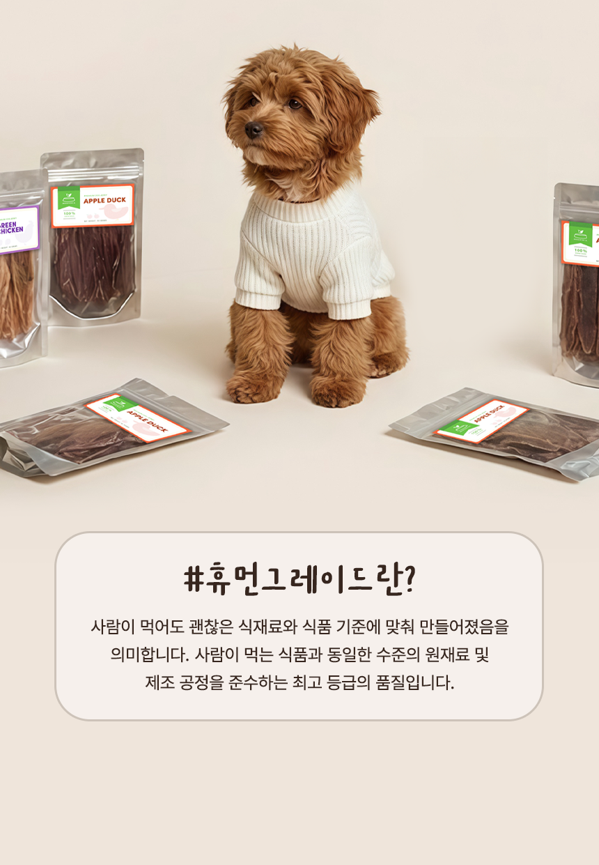 [무료배송] 브루클린펫코 독 펌킨덕 40g 5번째 상세 이미지