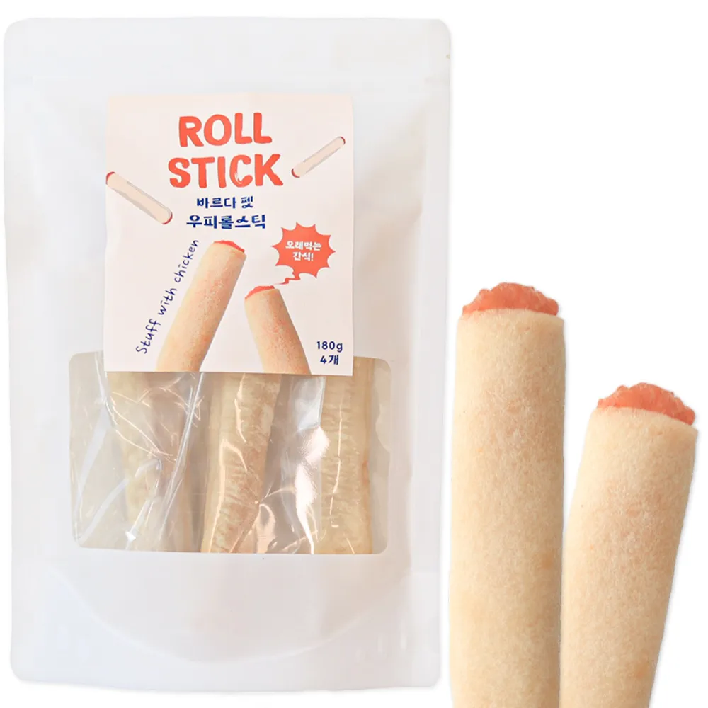 [무료배송] 바르다펫 오래먹는 우피롤스틱 160g