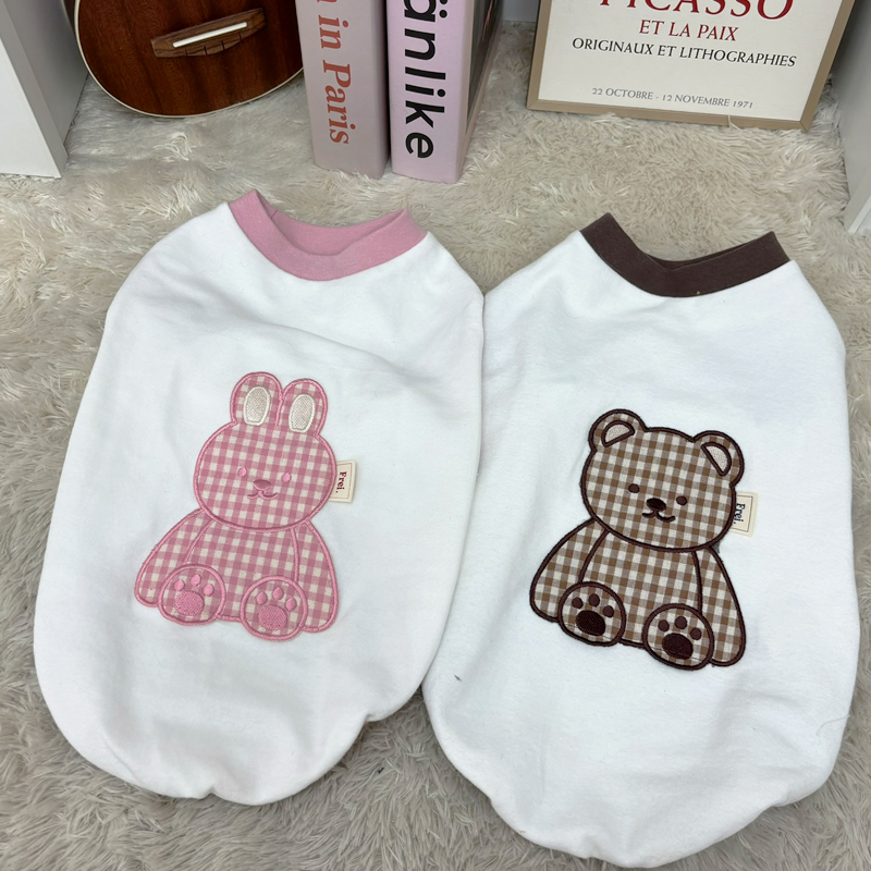 [무료배송] 해피댕댕 곰토끼티셔츠 S - 2XL 11번째