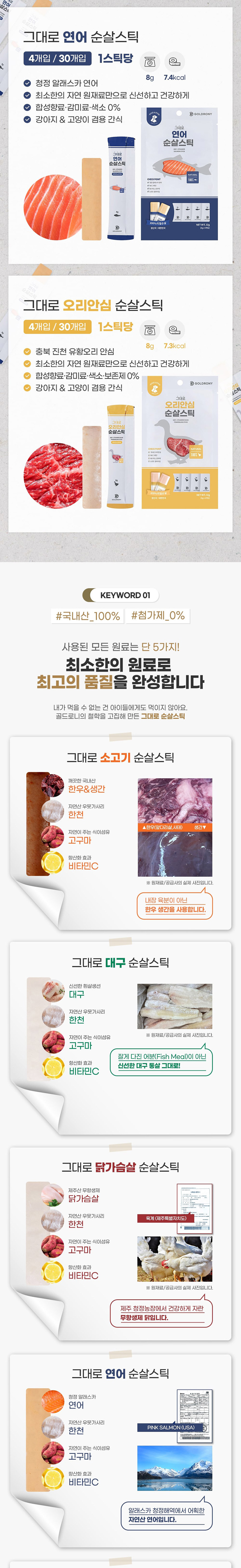 [무료배송] 골드로니 그대로 순살스틱 대구 4개입 X5(20개) 2번째
