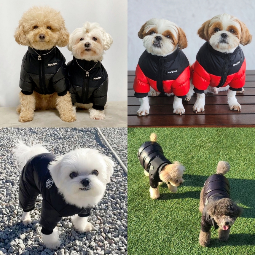 [무료배송] 멍템 히트패딩 레드/블랙 S-4XL 2번째