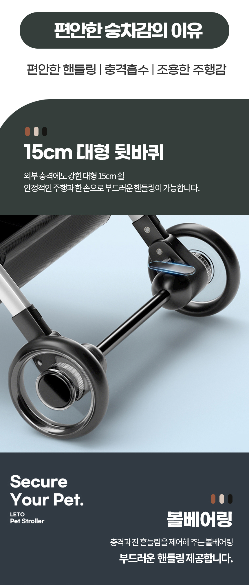 [심쿵펫페어][무료배송] 레토 3IN1 프리미엄 유모차 시트 분리 캐리어 LDS-Q02P 18번째