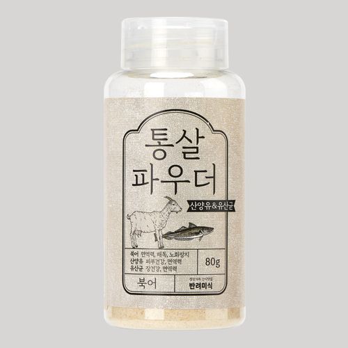 [꽉찬펫프]반려미식 100억 유산균&산양유 북어파우더 80g 0번