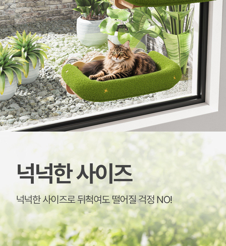 [NEW신상][무료배송] 펫볼루션 고양이 고무나무 윈도우 해먹 5번째