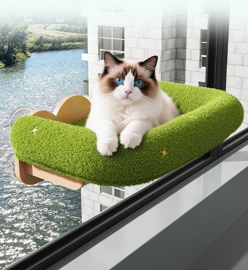 [NEW신상][무료배송] 펫볼루션 고양이 고무나무 윈도우 해먹 9번째