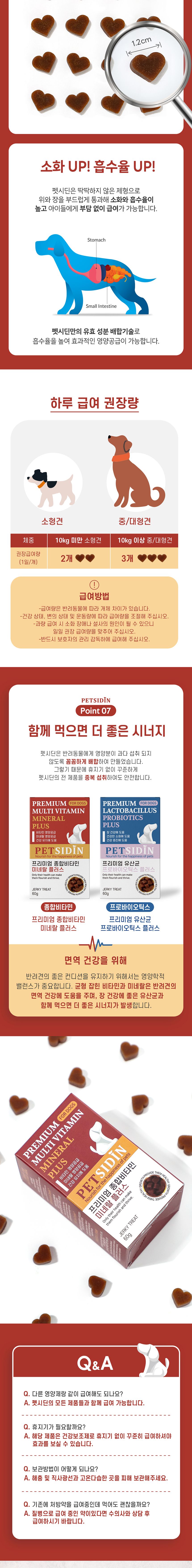 펫시딘 독 종합비타민 미네랄 비타민영양 미네랄영양 60g 7번째 상세 이미지